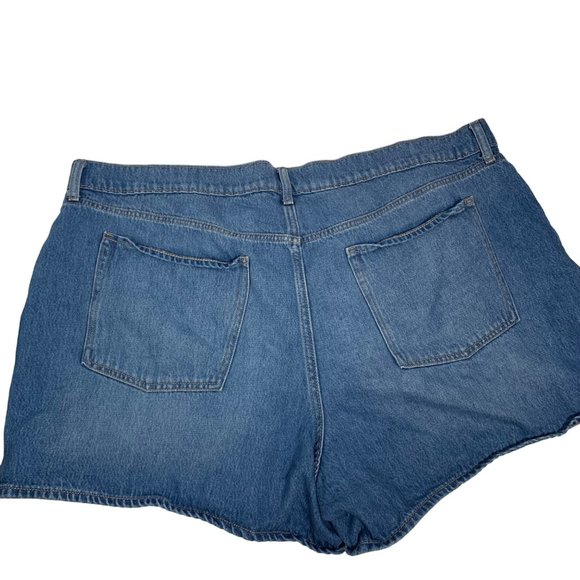 Old Navy Classic Jean Shorts Plus Sz 24 Blue Mid Rise Denim Stretch Shortie - Picture 2 of 12